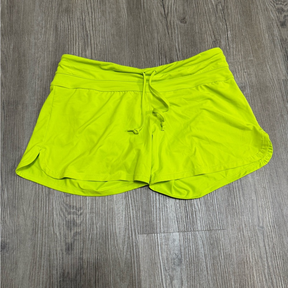 ATHLETA Kata Surge High Rise Swim Shorts : Lime Green Women’s Small